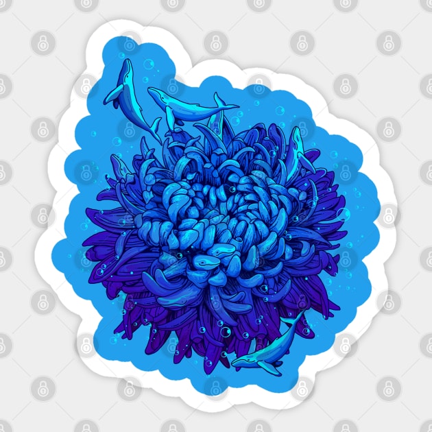 Seaflower Sticker by ADAMLAWLESS